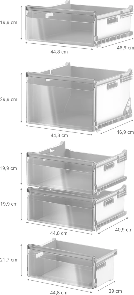 Bosch GSN36VCCG Serija 4, Laisvai statomas šaldiklis, 186.2 x 59.5 cm, Grafito