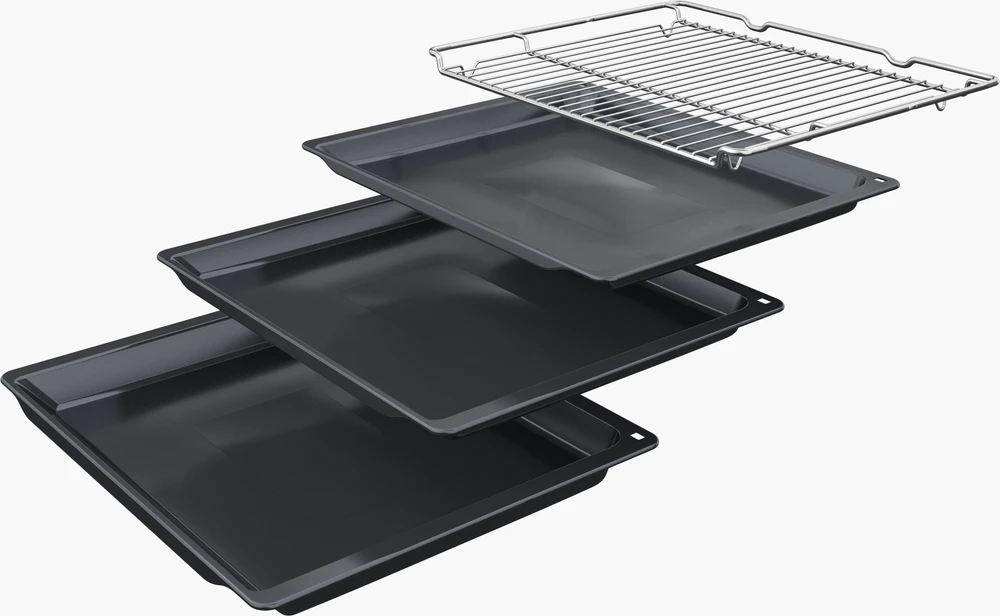 Bosch HBA530BB0S Serija 2, Įmontuojamoji orkaitė, 60 x 60 cm, Juodas