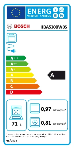 Bosch HBA530BW0S Serie | 2, Įmontuojamoji orkaitė, 60 x 60 cm, balta |  Varle.lt