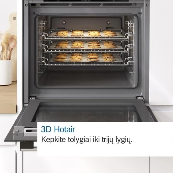Bosch HBA530BW0S Serija 2, Įmontuojamoji orkaitė, 60 x 60 cm, Balta
