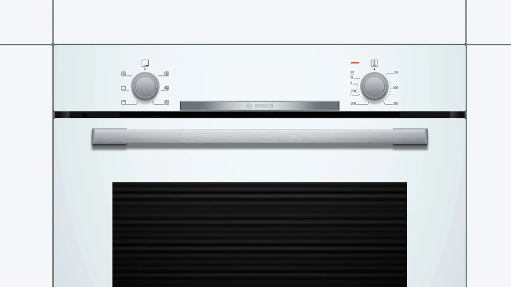 Bosch HBA530BW0S Serija 2, Įmontuojamoji orkaitė, 60 x 60 cm, Balta