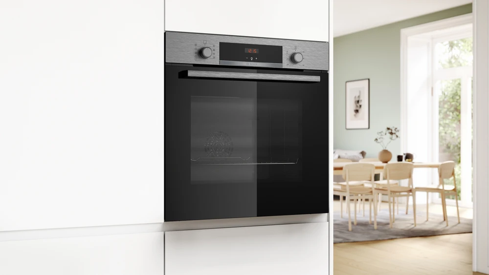 Bosch HBA534BS3 Serija 4, Įmontuojamoji orkaitė, 60 x 60 cm, Nerūdijančio plieno