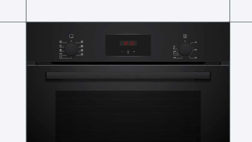 Siemens Bosch 38592 HBF134EB2 Serija 2, Įmontuojamoji orkaitė, 60 x 60 cm, Juodas