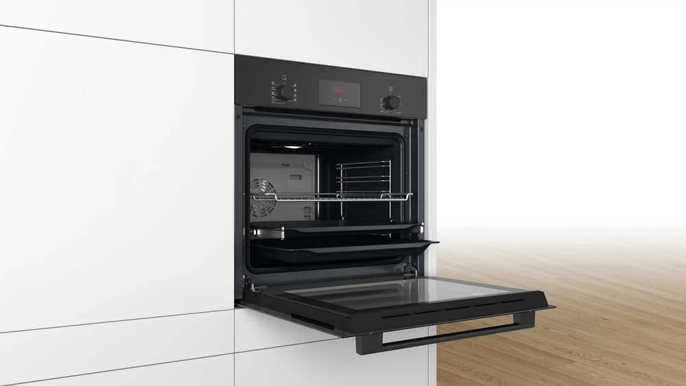 Siemens Bosch 38592 HBF134EB2 Serija 2, Įmontuojamoji orkaitė, 60 x 60 cm, Juodas