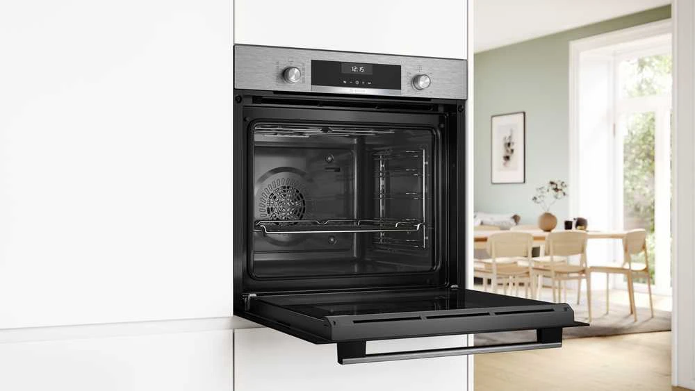 Bosch HBG517CS4 Serija 6, Įmontuojamoji orkaitė, 60 x 60 cm, Nerūdijančio plieno