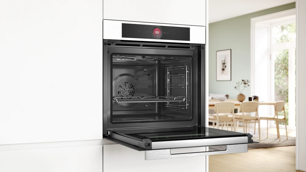 Įmontuojama orkaitė Bosch HBG7721W1S, 60 x 60 cm, Balta