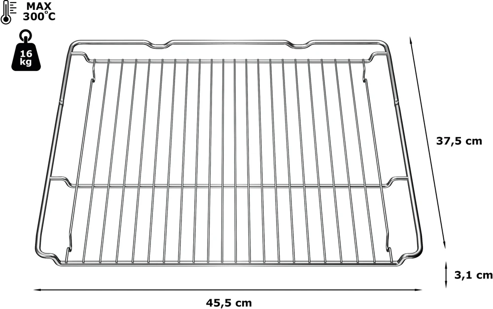 Bosch HEZ634000 Vielinė lentyna, 31 x 455 x 375 mm, tinka indaplovei