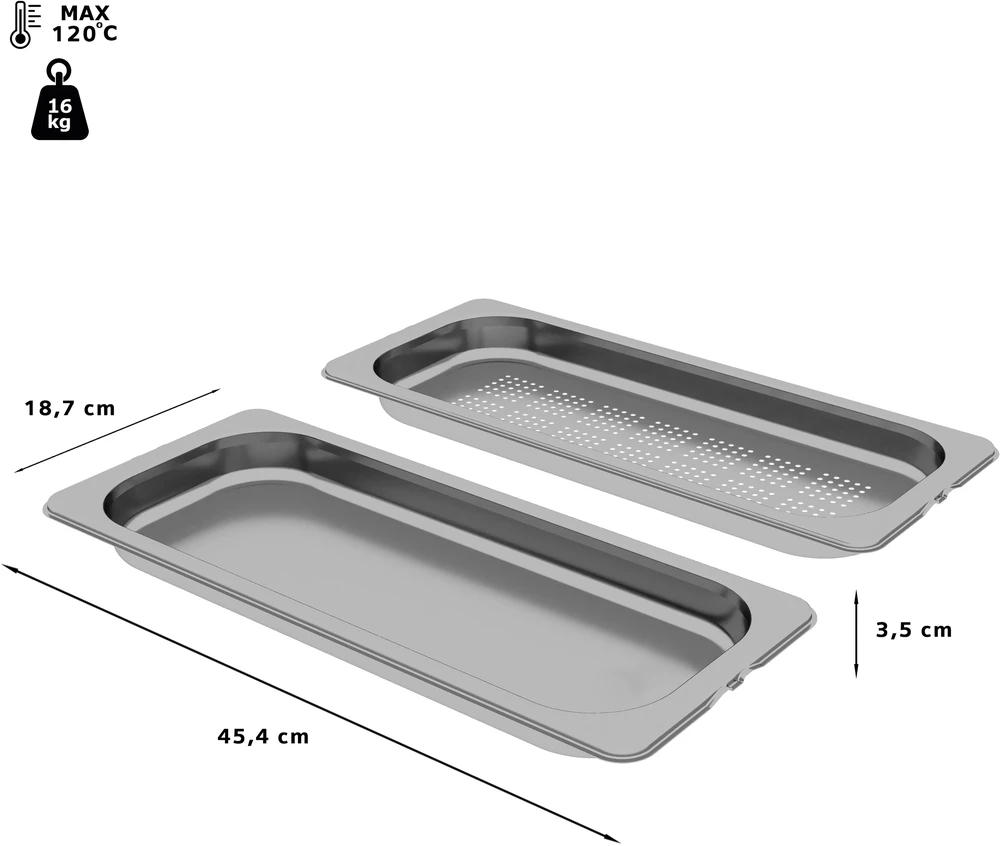 Bosch HEZ66D52 2 garinimo indai (su perforacija/neperforacija), 35 x 454 x 187 mm, tinka indaplovei