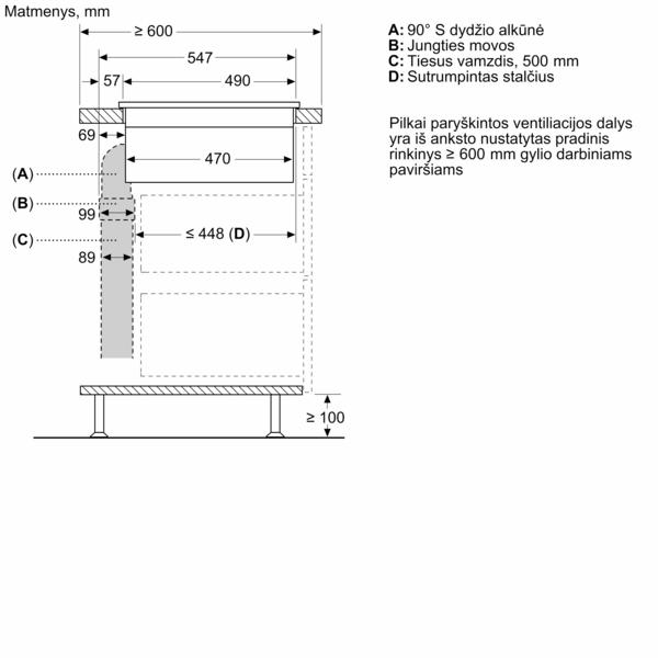 Bosch HEZ9VDKE1 Exhaust kit