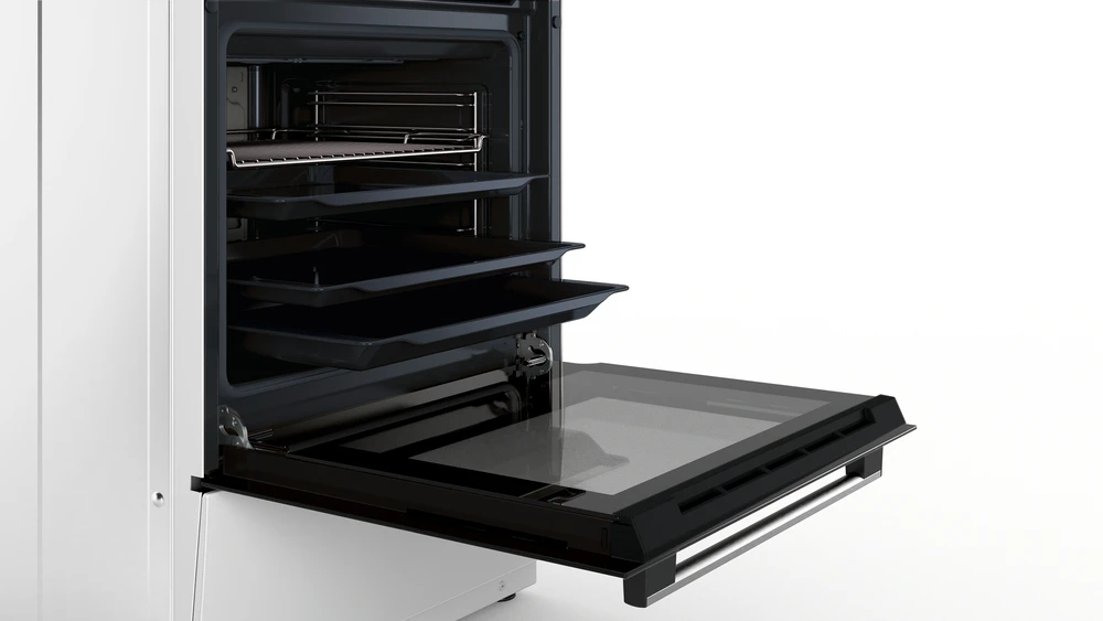 Bosch HLN39A020 Serie 4, Laisvai statoma indukcinė viryklė, balta 