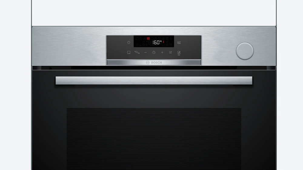 Bosch HRG572ES3 Serija 4, Įmontuojamoji orkaitė su papildomų garų funkcija, 60 x 60 cm, Nerūdijančio plieno