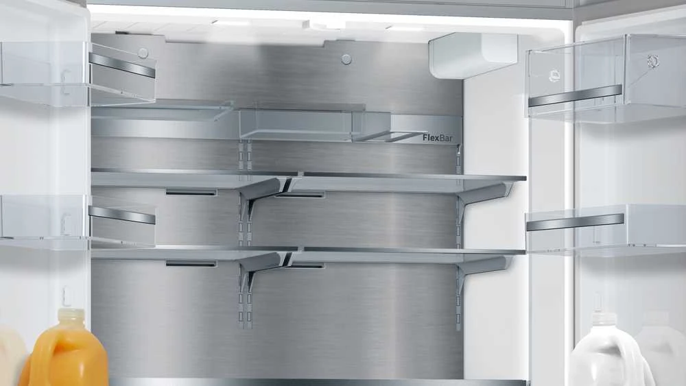 Bosch KFF96PIEP Serija 8, Prancūziško tipo apačioje montuojamas šaldiklis, 5 durų, 183 x 90.5 cm, Nerūdijančio plieno