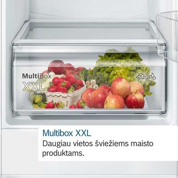 Šaldytuvas-šaldiklis Bosch KGN33NLEB, 176cm. NoFrost