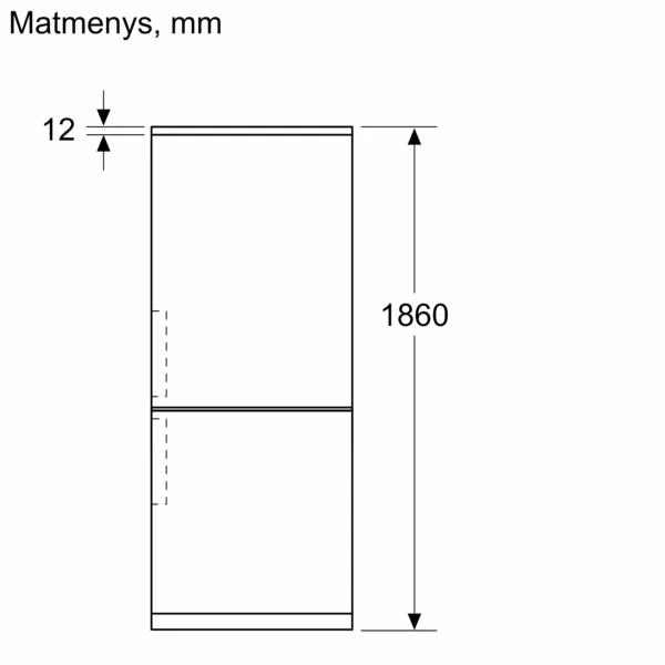 Šaldytuvas Bosch KGN362LDF 4 serija, Nerūdijančio plieno efektas