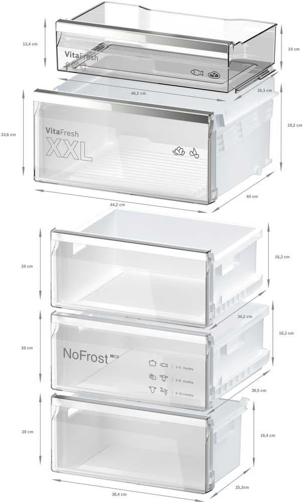 Šaldytuvas Bosch KGN39AIBT 6 serija, Nerūdijančio plieno (atsparus pirštų antspaudams)
