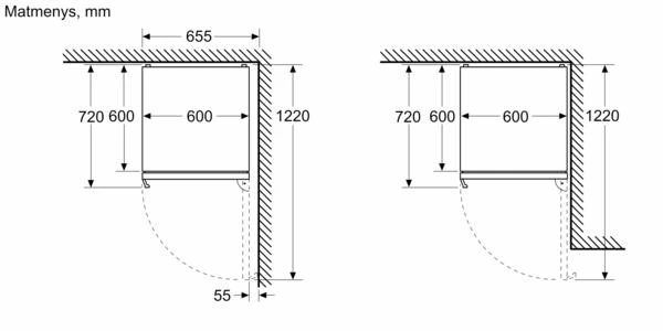 Bosch KGN39VXCT Serija 4, Laisvai statomas šaldytuvas-šaldiklis su šaldiklio skyriumi apačioje, 203 x 60 cm, Juodas šlifuotas plienas, atsparus pirštų atspaudams