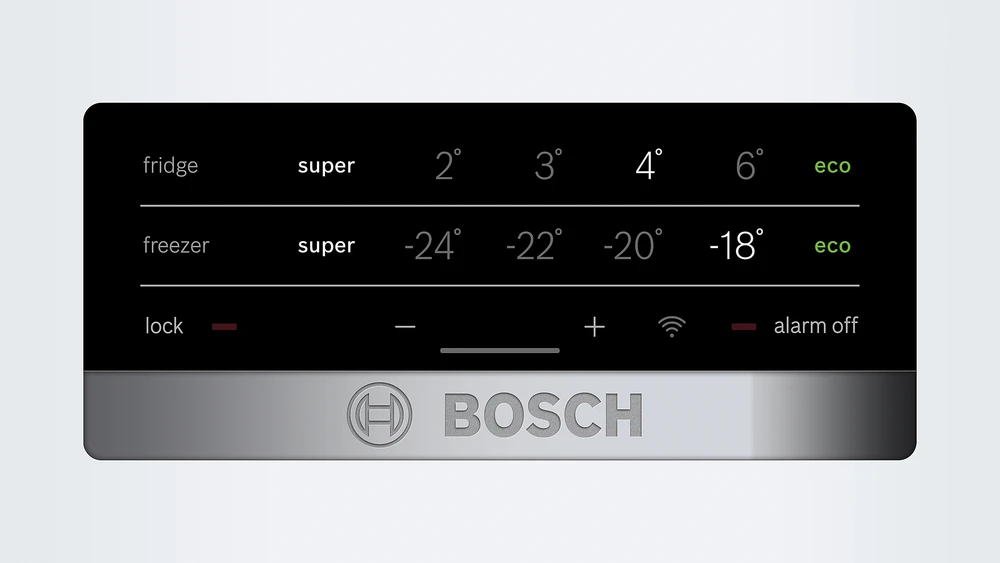 Bosch ‎KGN49XWEA KGN49XWEA Serija 4, Laisvai statomas šaldytuvas-šaldiklis su šaldiklio skyriumi apačioje, 203 x 70 cm, Baltas, Total No Frost