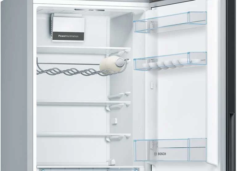 Šaldytuvas Bosch KGV36VBEAS 4 serija, Juodos spalvos
