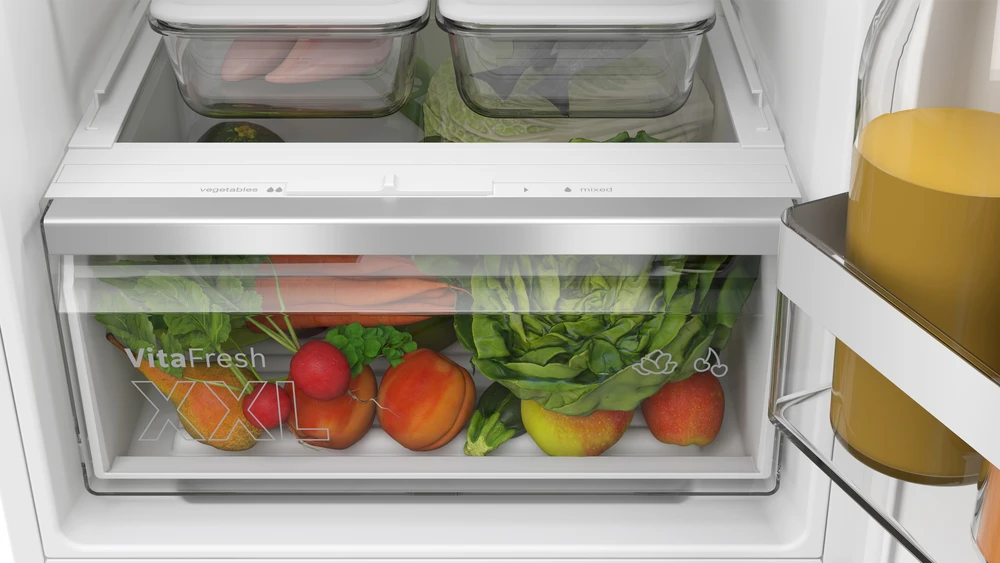 Įmontuojamas šaldytuvas Bosch KIV86VFE1 4 serija, Baltos spalvos