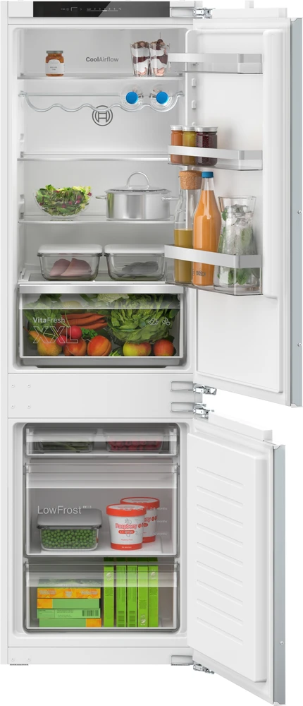 Įmontuojamas šaldytuvas Bosch KIV86VFE1 4 serija, Baltos spalvos