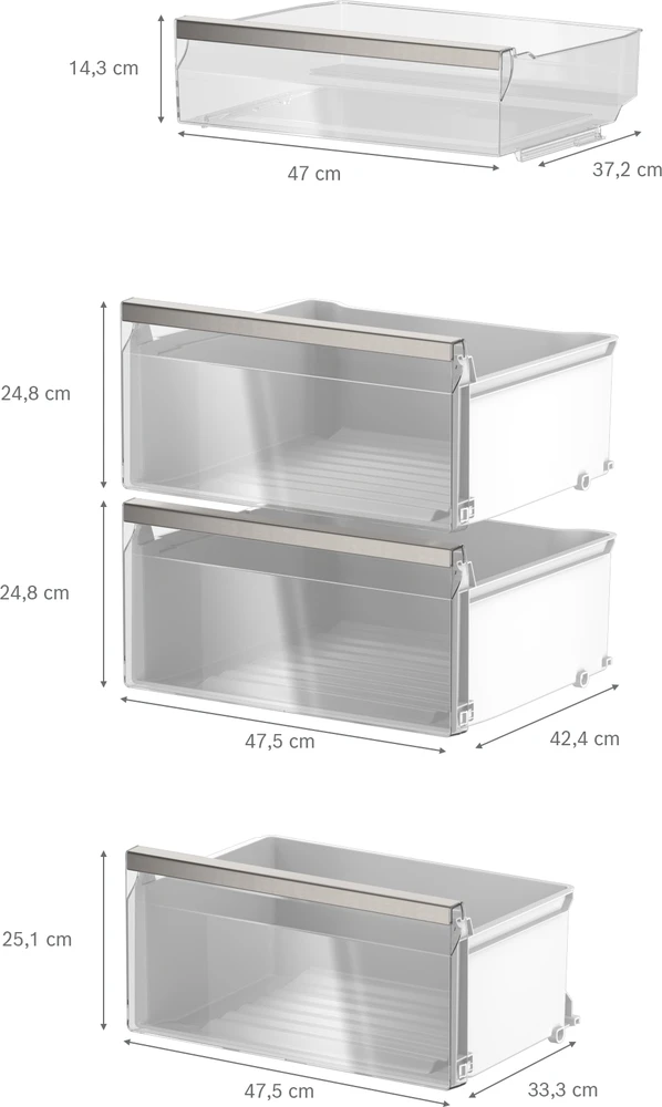 Bosch KSN36AICM Serija 6, Laisvai statomas šaldytuvas, 186.2 x 59.5 cm, Šlifuotas plienas, atsparus pirštų atspaudams