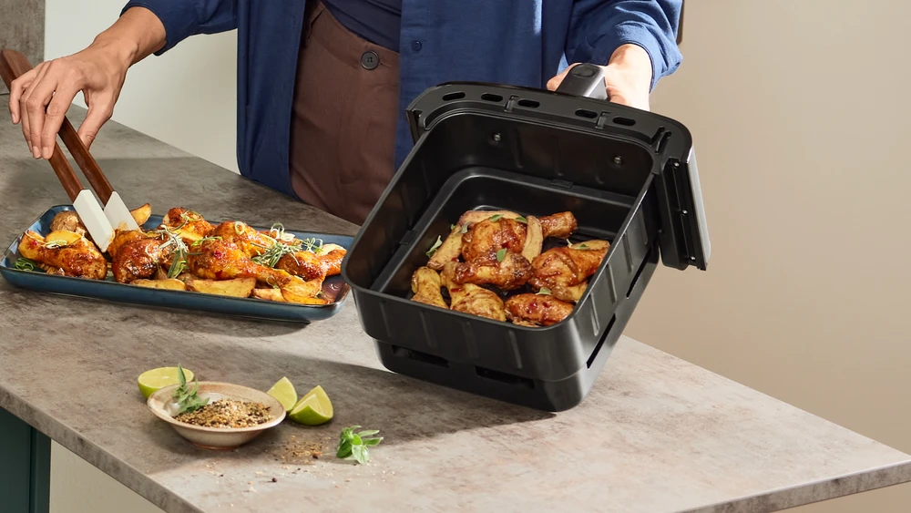Bosch MAFD661B7 Serija 6, Double Stack Drawer Air Fryer, Juodas