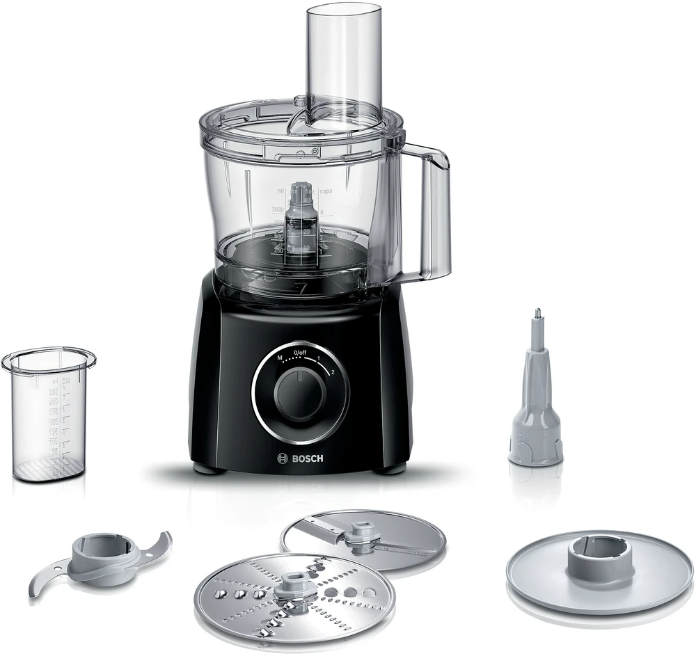 Virtuvinis kombainas Bosch MCM3101B Virtuvės kombainas, MultiTalent 3, 800 W, Juoda, Juodas