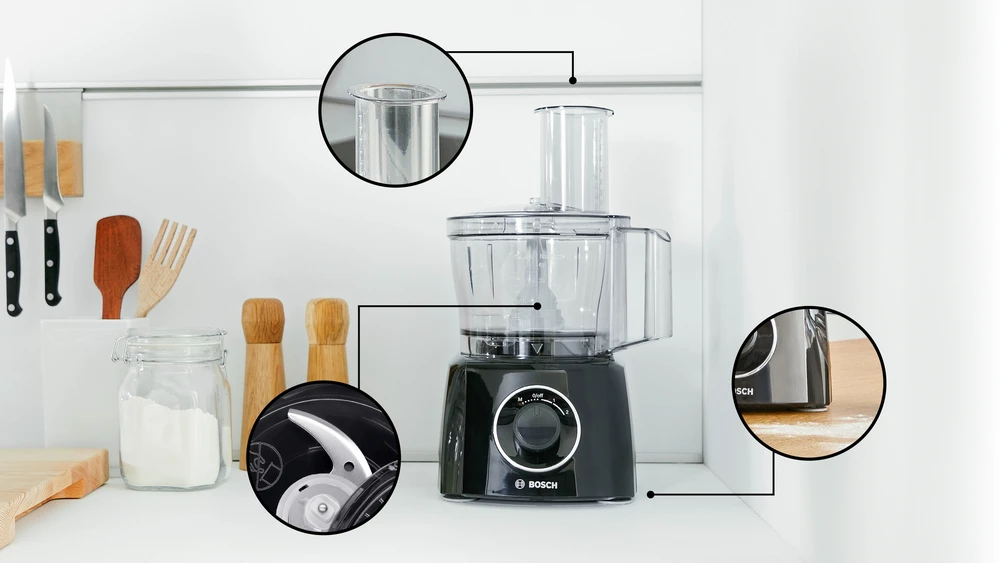 Virtuvinis kombainas Bosch MCM3231B Virtuvės kombainas, MultiTalent 3, 800 W, Juoda, Juodas
