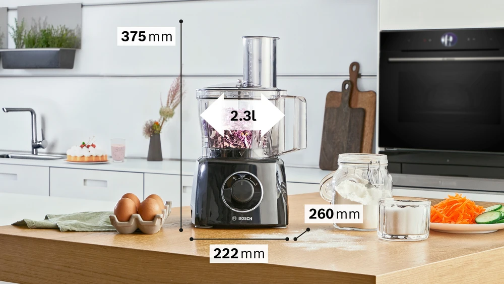 Virtuvinis kombainas Bosch MCM3231B Virtuvės kombainas, MultiTalent 3, 800 W, Juoda, Juodas