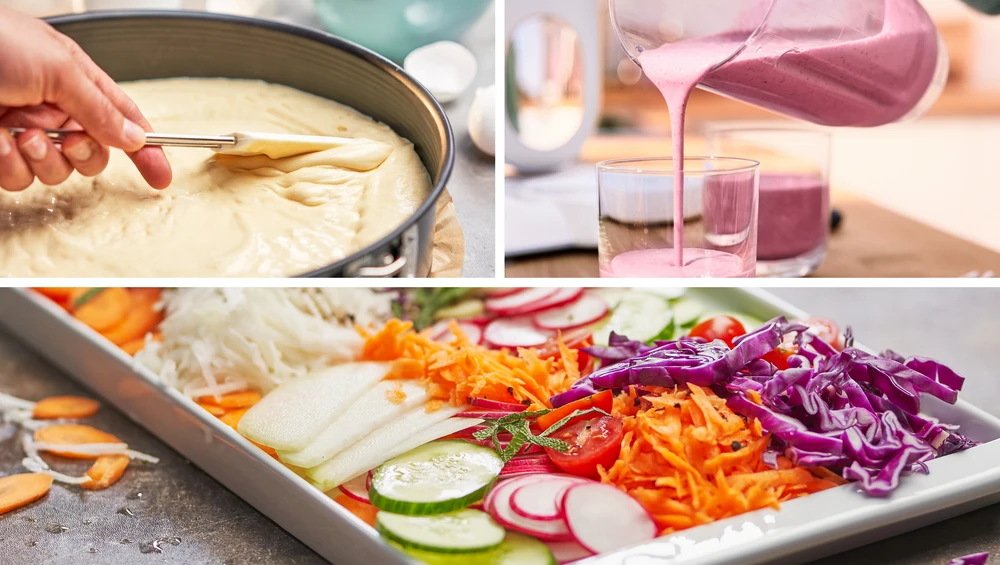Virtuvinis kombainas Bosch Food processor MultiTalent 3 Plus 900 W, Juoda, šiaušto nerūdijančio plieno