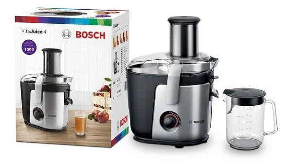 Sulčiaspaudė Bosch MES4000 juice maker Juice extractor Juodas,Pilkas,Nerūdijantis plienas 1000 W