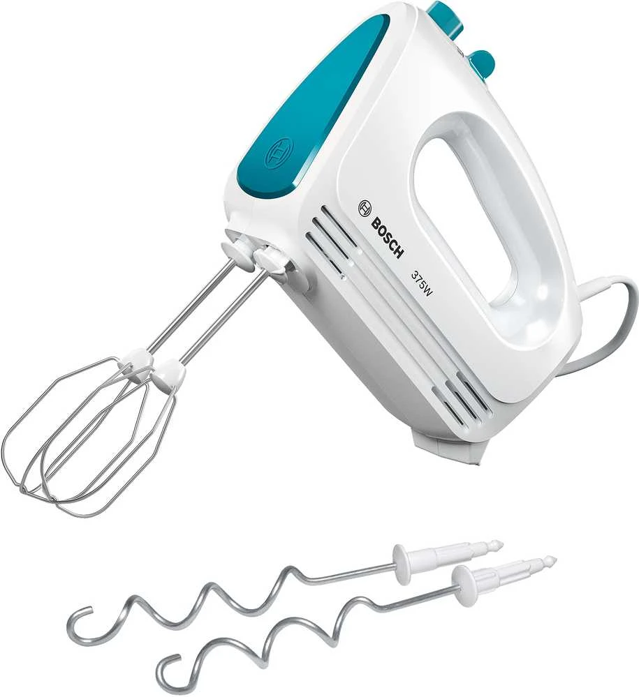 Plakiklis Bosch MFQ2210D Rankinis maišytuvas, CleverMixx FUN, 375 W, Baltas, dinamiškai mėlyna