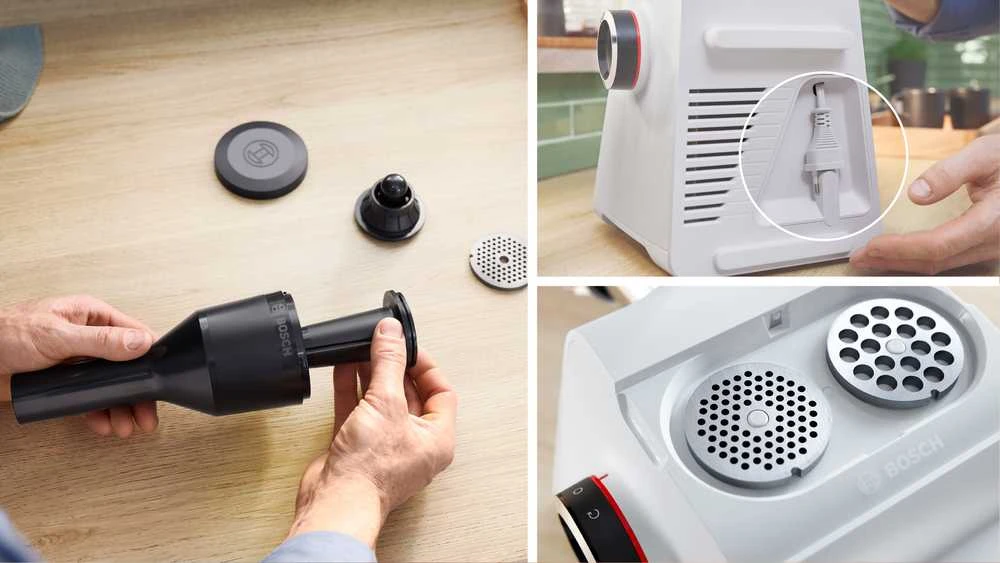 Bosch MFWS607W Serija 6, Mėsmalė, MultiPower, 2100 W, Baltas, Baltas