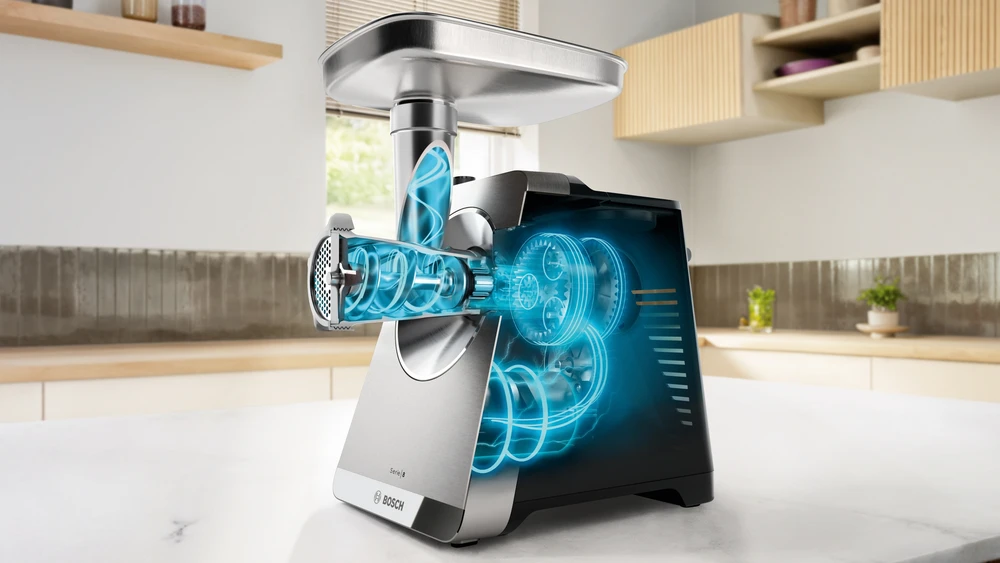 Bosch MFWS820M Serija 8, Mėsmalė, MultiPower, 2500 W, Nerūdijančio plieno