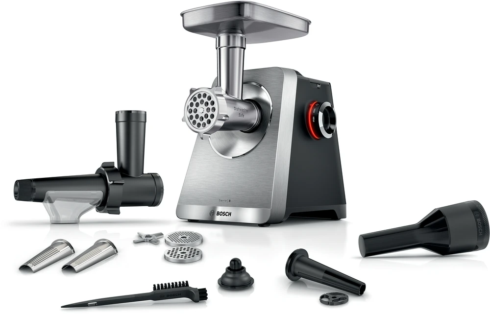 Bosch MFWS835M Serija 8, Mėsmalė, MultiPower, 2500 W, Nerūdijančio plieno