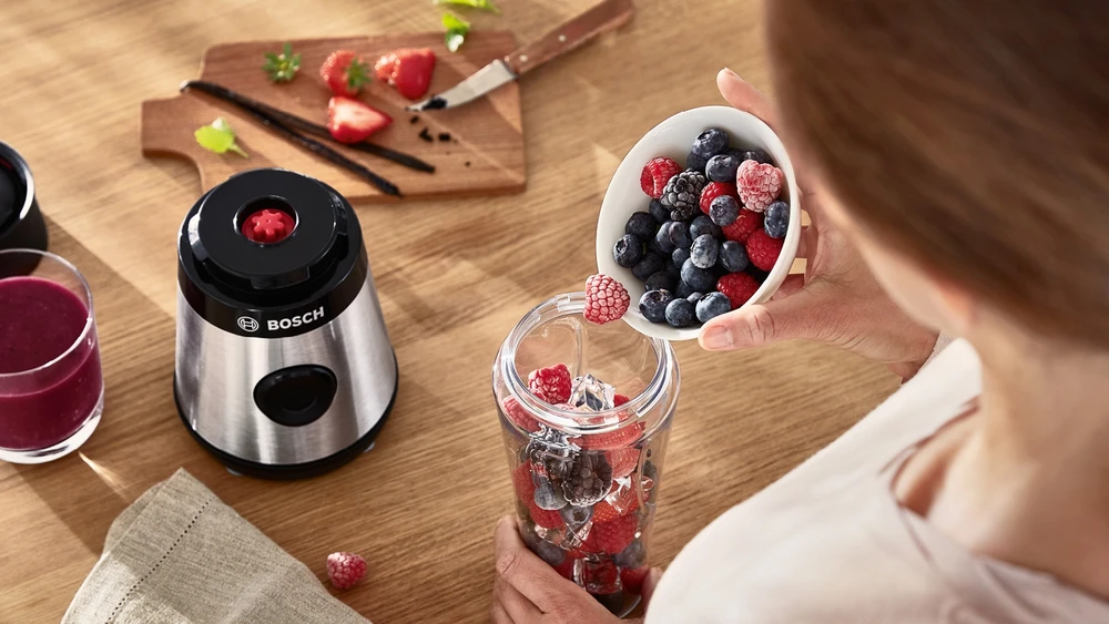 Bosch MMB2111M Serija 2, Trintuvas, VitaPower, 450 W, Nerūdijančio plieno