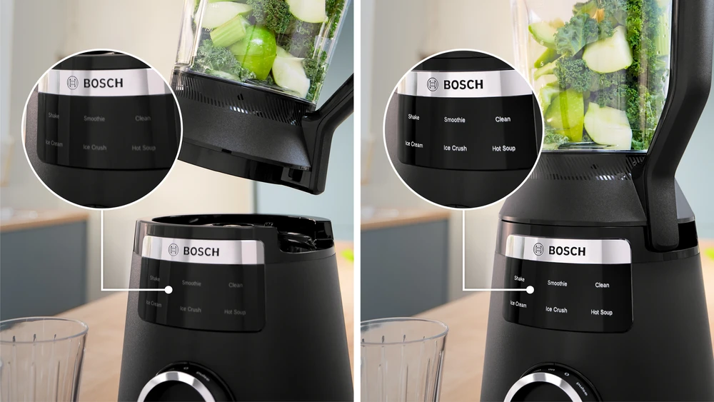 Kokteilinė Bosch Serija 6 VitaPower 1800 W (MMB6652B), Juoda