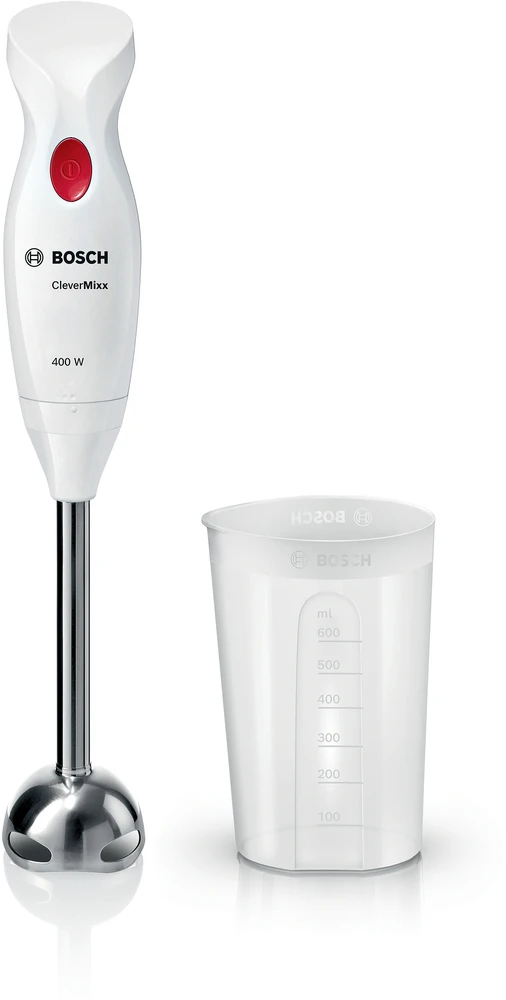Plakiklis Bosch MSM24100 Rankinis trintuvas, CleverMixx, 400 W, Baltas, giliai raudona