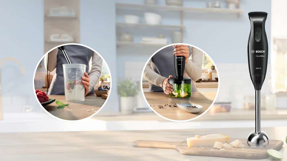 Bosch MSM2620B Rankinis trintuvas, CleverMixx, 600 W, Juoda, Antracito spalvos