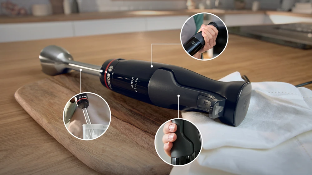 Bosch MSM4B620 Serija 4, Rankinis trintuvas, ErgoMaster, 1000 W, Juoda, Antracito spalvos