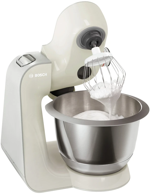Virtuvinis kombainas Bosch MUM58L00 Series 4, Kitchen machine, MUM 5, 1000 W, Pilkas, Baltas, Sidabrinis