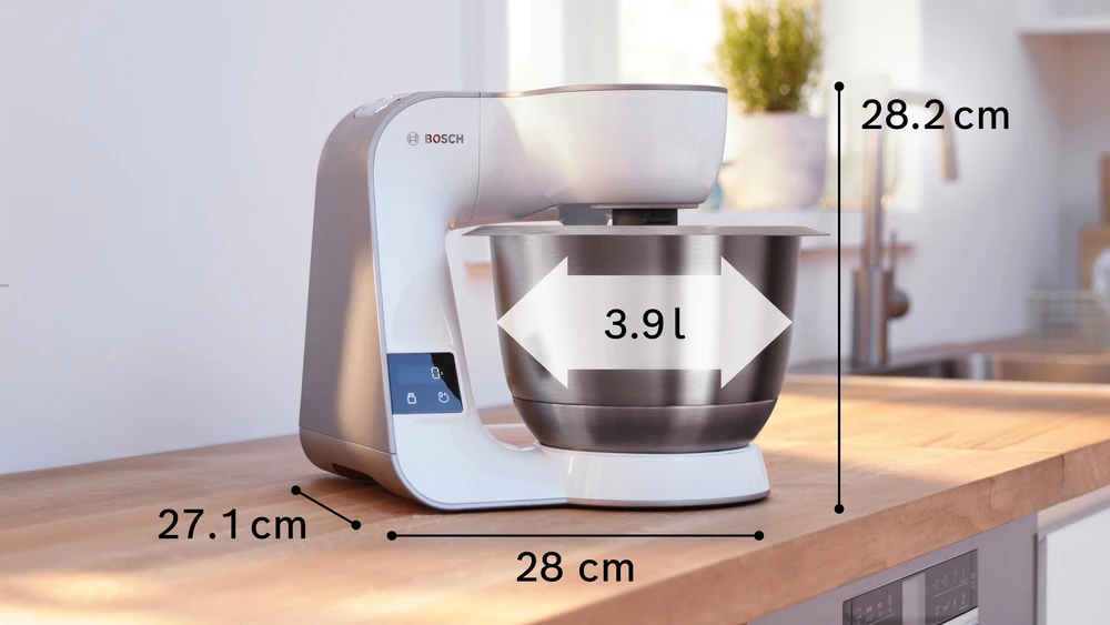 Virtuvinis kombainas Bosch MUM5XL74 Serija 4, Kitchen machine with scale, MUM 5, 1000 W, Baltas