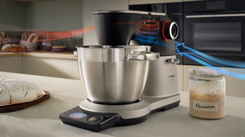 Virtuvinis kombainas Bosch MUMS8ZS13 Serija 8, Kitchen machine with scale, 1800 W, Sidabrinės, Juodas
