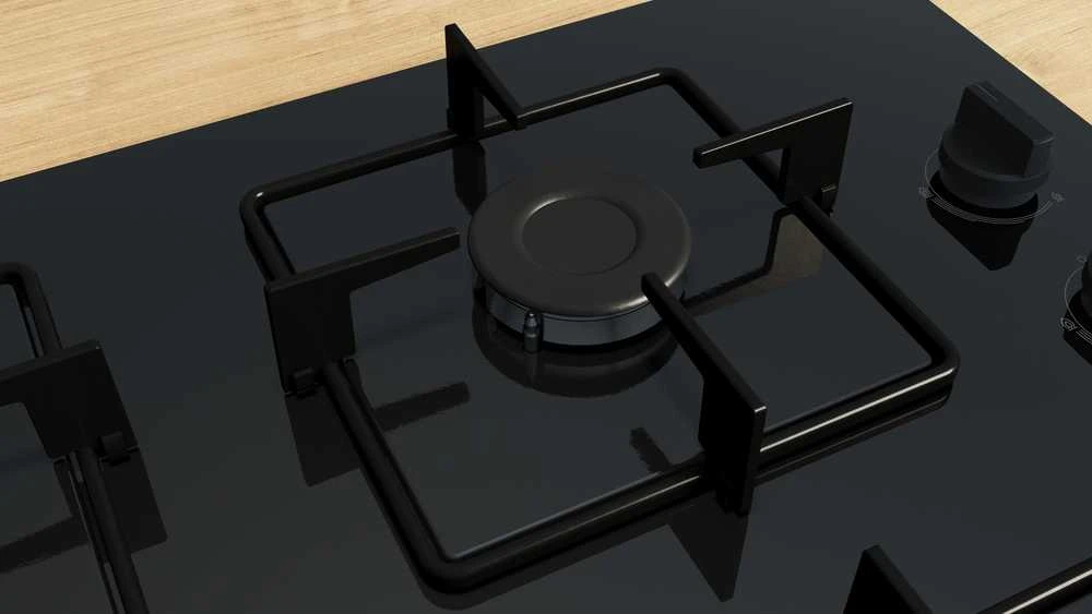 Bosch POH6B6K30 Serija 2, Dujinė kaitlentė, 60 cm, Kietas stiklas, Juodas