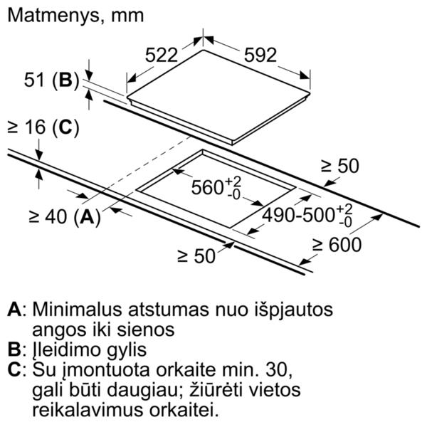 Indukcinė kaitlentė Bosch PUE611FB1E, modelis - PUE611FB1E, žema kaina ...
