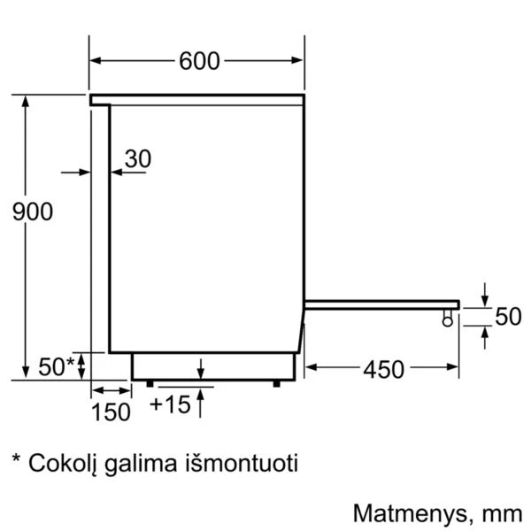 Indukcinė viryklė Bosch HLN39A060U, juoda
