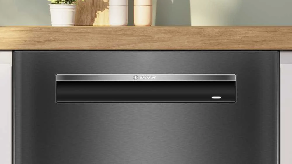 Bosch SMP4ECC72S Serija 4, Indaplovė, montuojama iš apačios, 60 cm, Juodas šlifuotas plienas, atsparus pirštų atspaudams