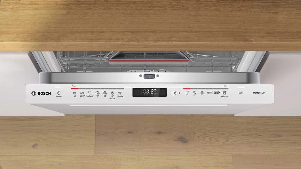 Bosch 38577 SMP4ECW72S Serija 4, Indaplovė, montuojama iš apačios, 60 cm, Balta