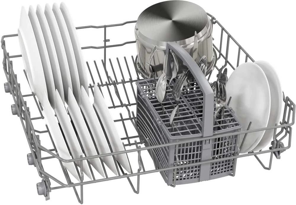 Bosch SMU2HTS08E Serija 2, Indaplovė, montuojama iš apačios, 60 cm, Šlifuotas plienas
