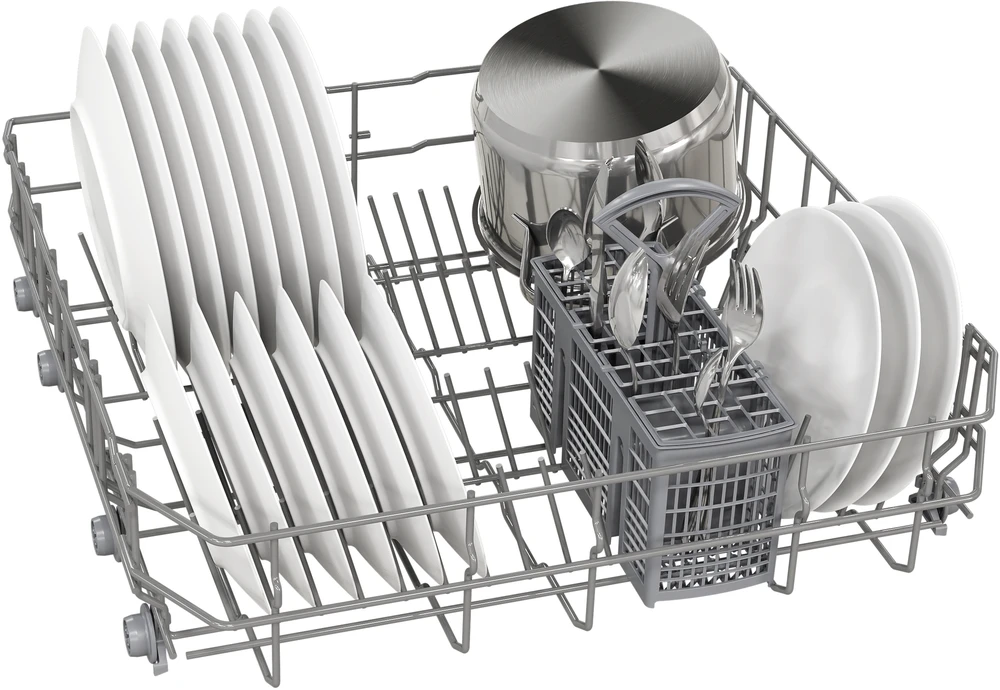 Bosch SMU2IVW80E Serija 2, Indaplovė, montuojama iš apačios, 60 cm, Balta